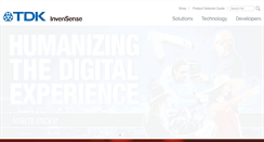 Desktop Screenshot of invensense.com
